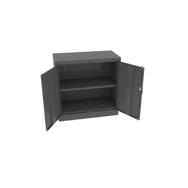 Welded Strd Under-Counter Height Storage Cabinet, 36"Wx18"Dx36"H, Gry